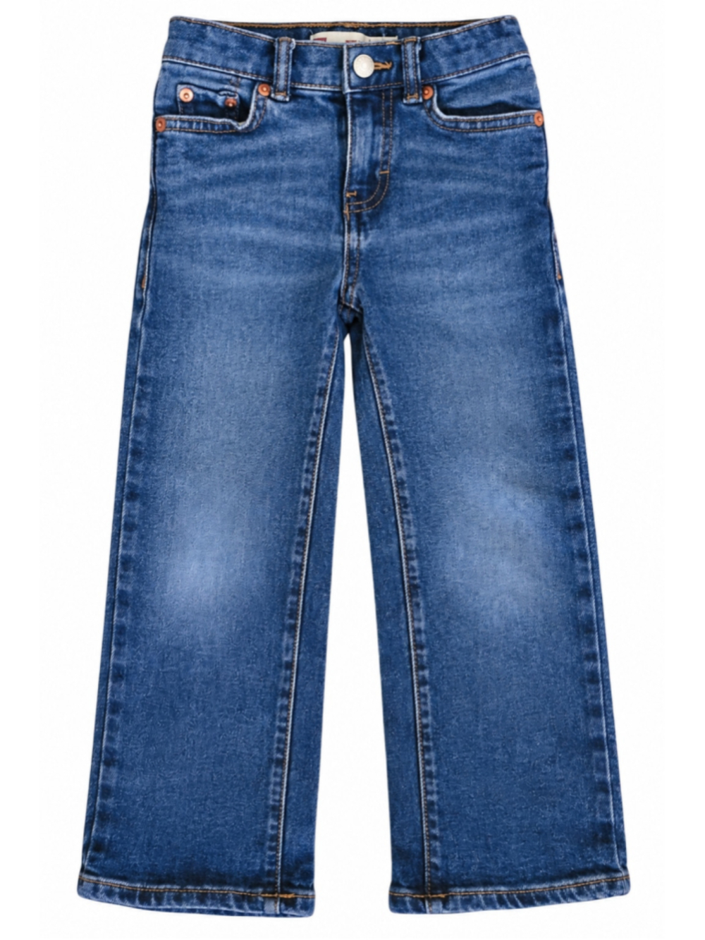 Levi’s Girls Size 5 Wide Leg Jeans Blue Denim Adjustable Waist Stretch